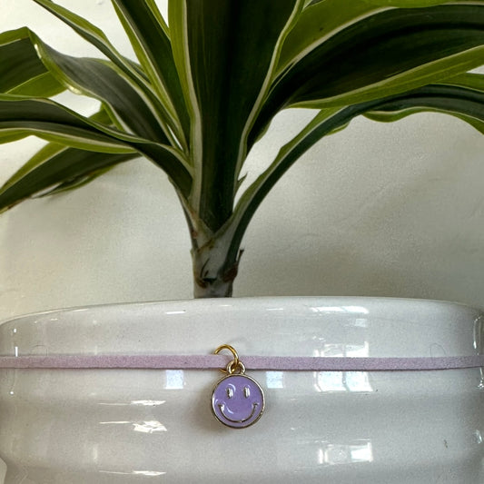Lavender Smiley Face