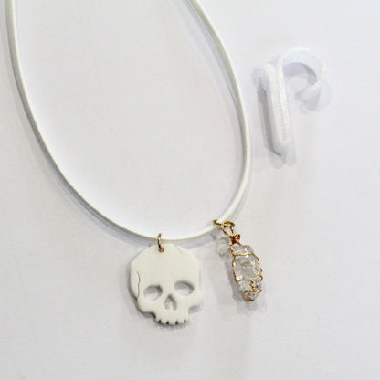 White Skull & Crystal