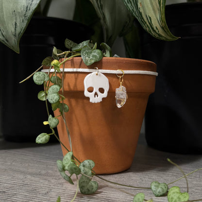 White Skull & Crystal